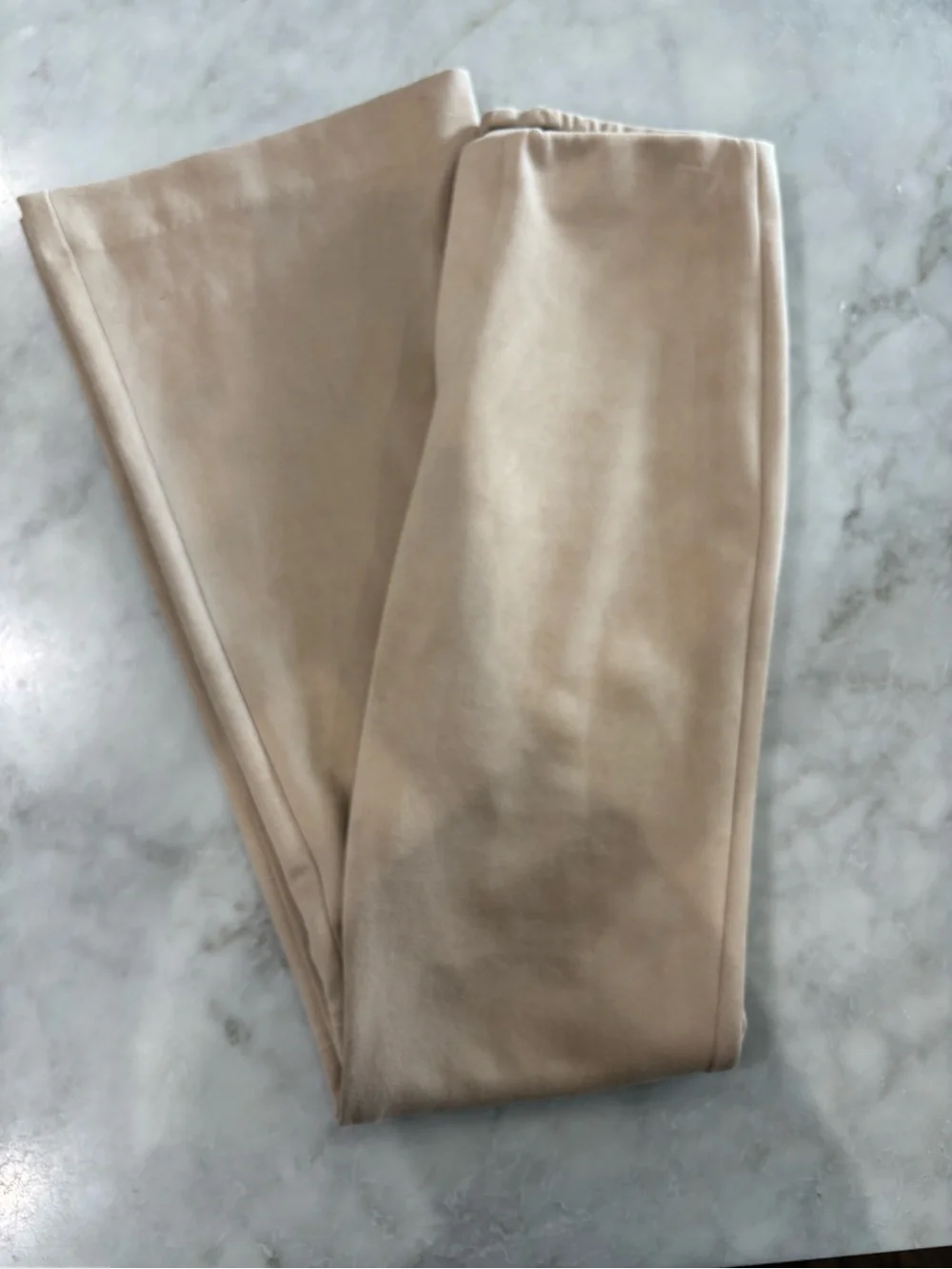 Fifteen Twenty Ellie Faux Suede Wide-Leg Pants -  Beige
